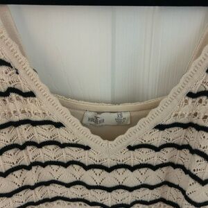 Hollister Beige and Black Patterned Knit Dress